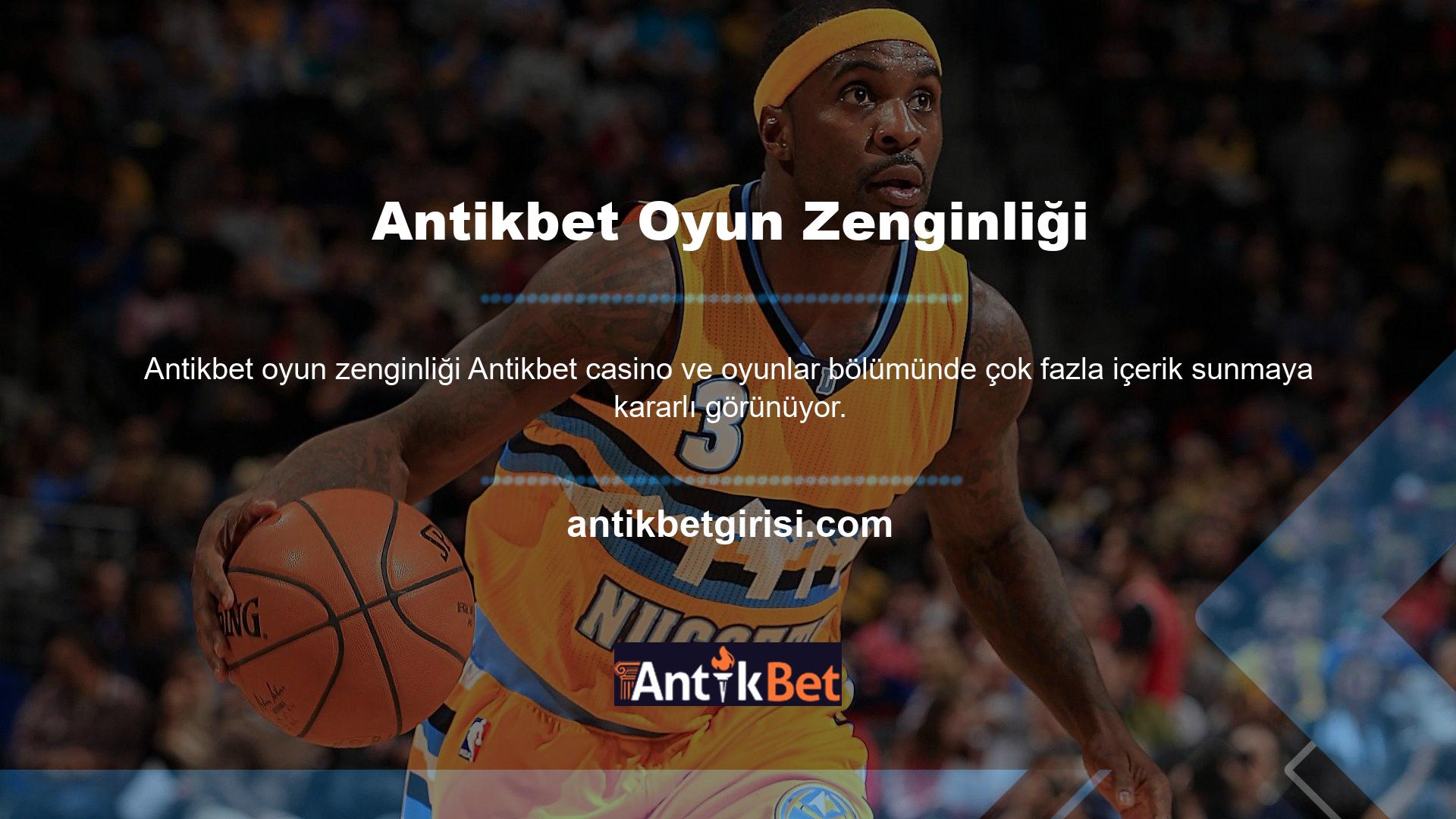 Antikbet oyun sayfası dünyasında neler olduğuna hızlı bir bakış aşağıdaki seçenekleri ortaya koymaktadır: Spor bahisleri